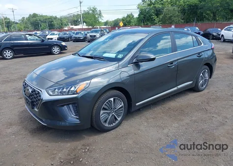 2021 Hyundai Ioniq Plug-In Hybrid Sel z USA, uszkodzony, nr VIN KMHC75LD6MU260773